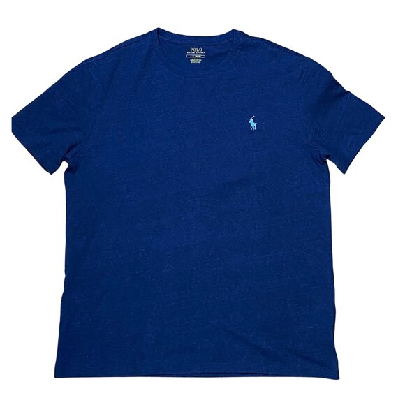 POLO RALPH LAUREN CLASSIC TEE T-SHIRT NAVY LARGE LIKE NEW - Picture 2 of 5